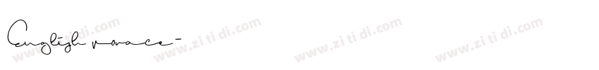 English vorace字体转换